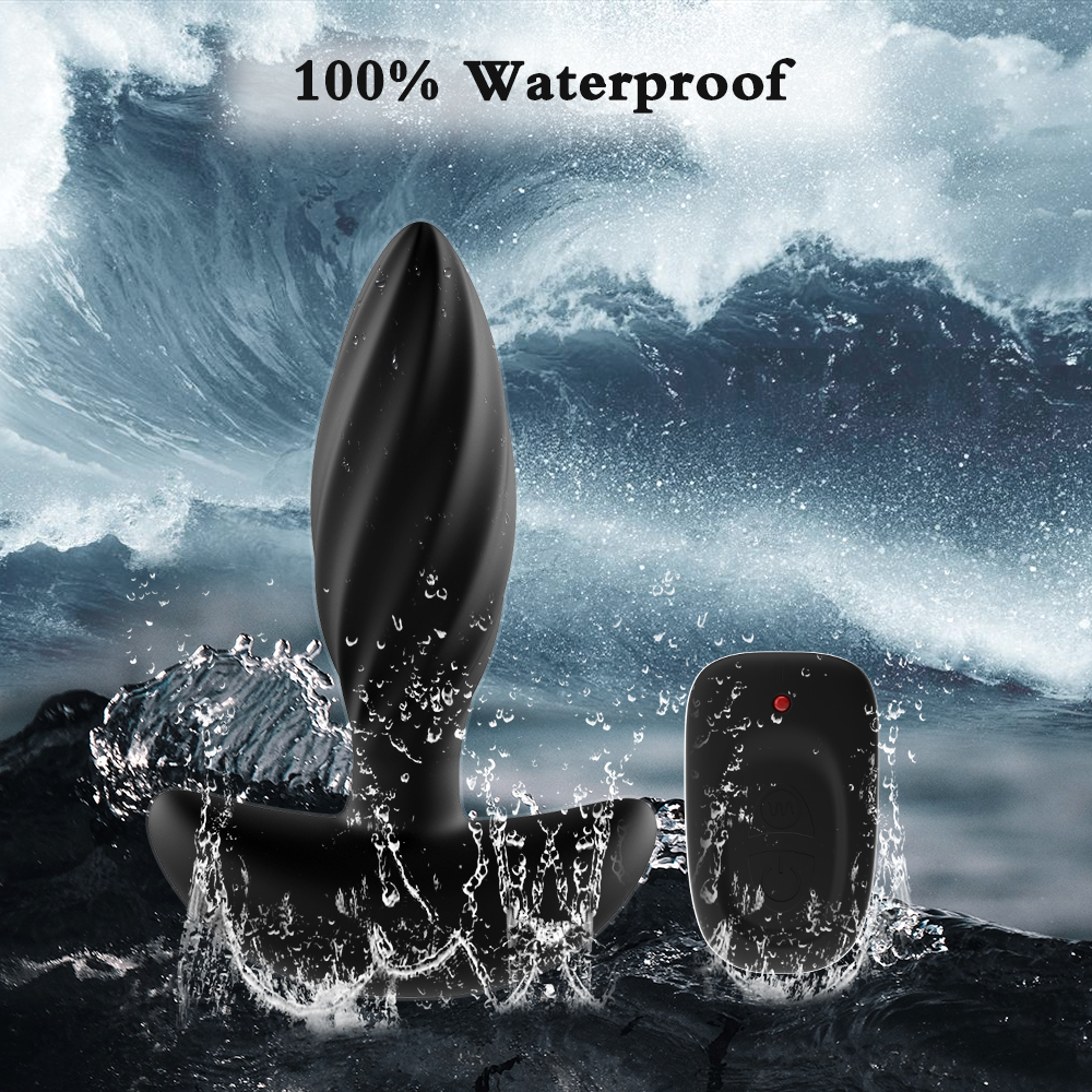 Plug anal vibrant avec t&eacute;l&eacute;commande sans fil