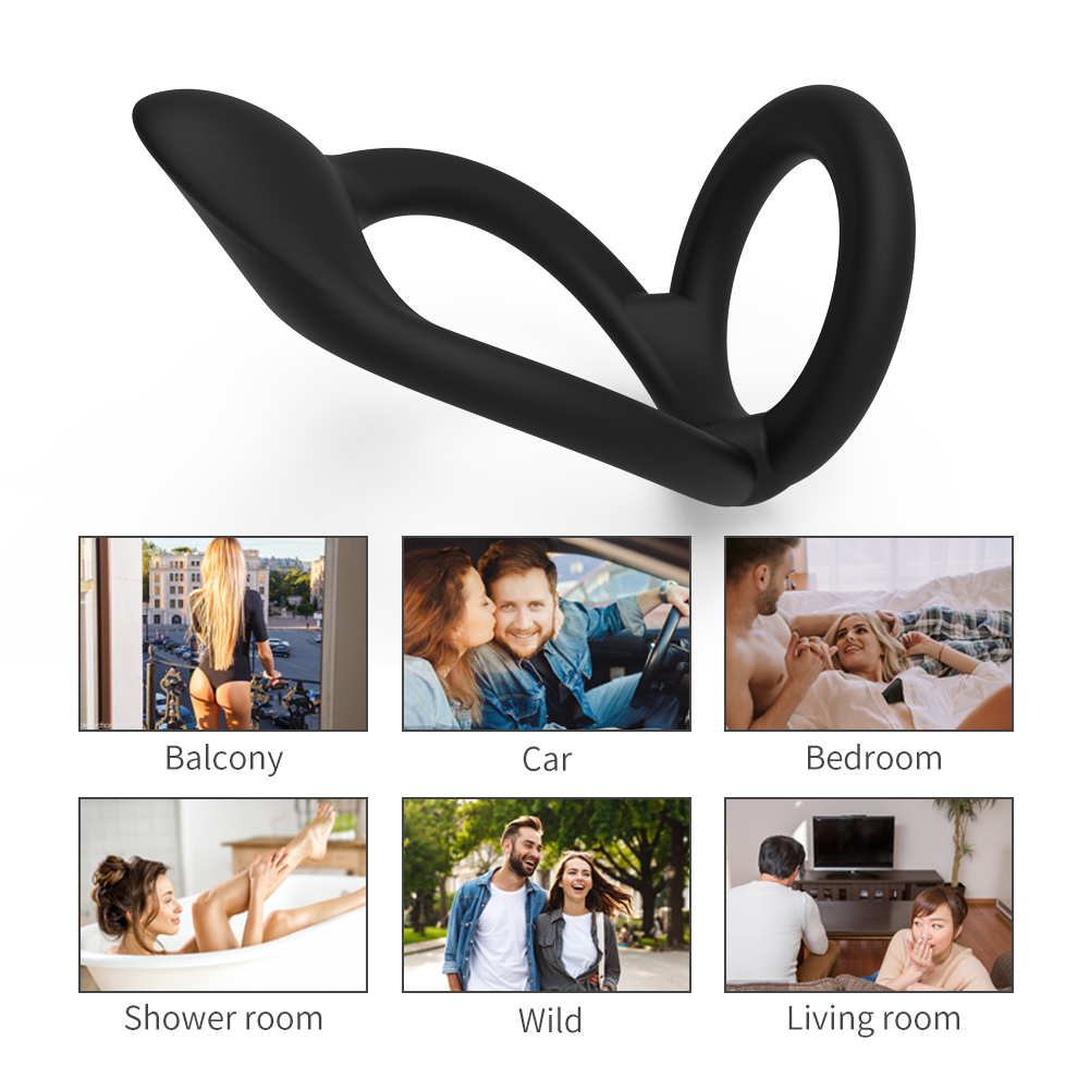 Anneau p&eacute;nien et anneau d'amour en silicone