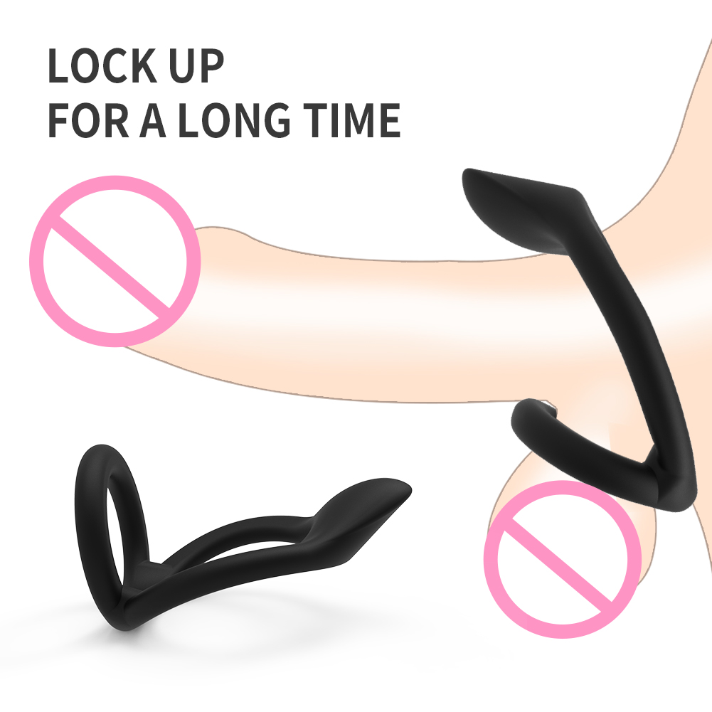 Anneau p&eacute;nien et anneau d'amour en silicone