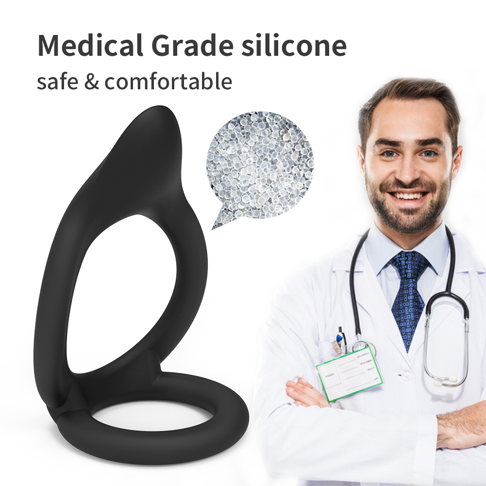 Anneau p&eacute;nien et anneau d'amour en silicone