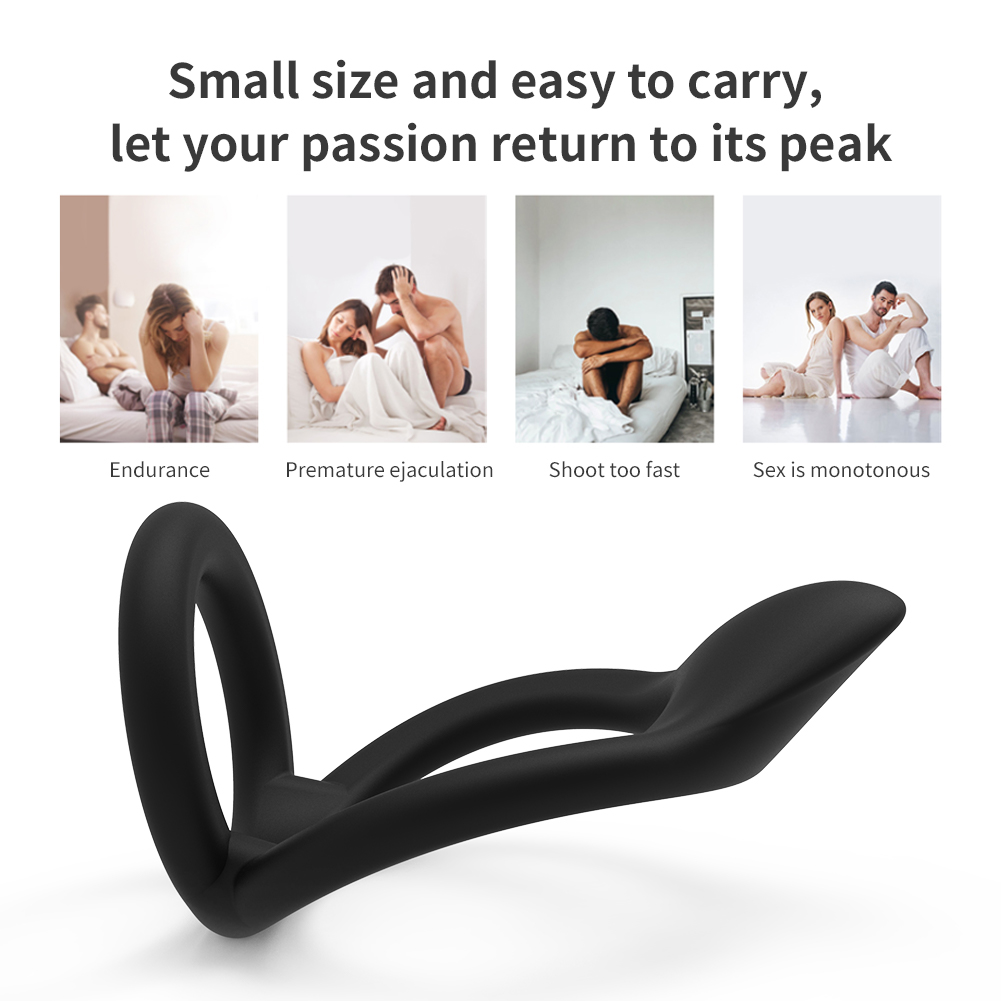 Anneau p&eacute;nien et anneau d'amour en silicone