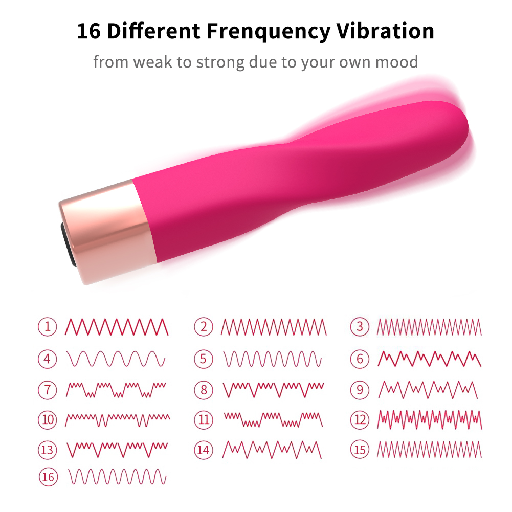 Vibromasseur rechargeable en silicone mini-balle