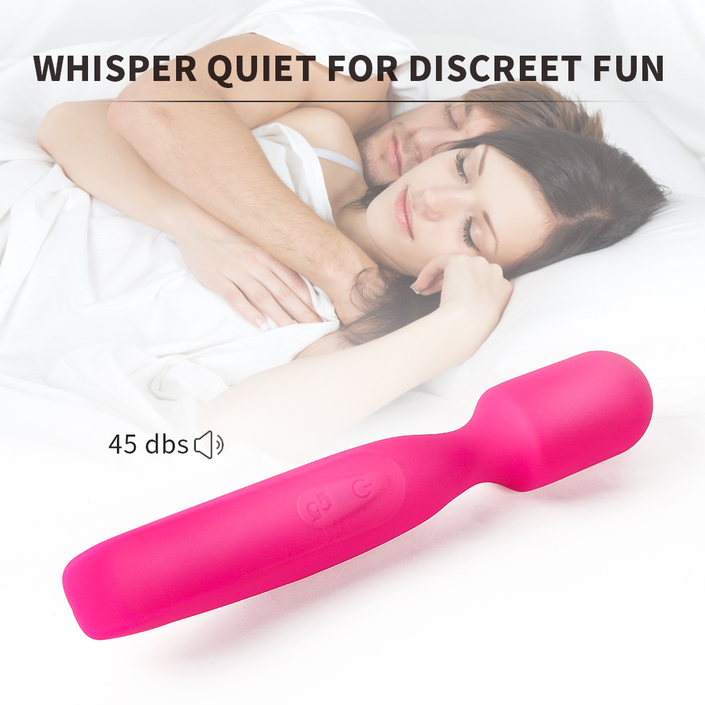 Masseur &agrave; baguette en silicone rechargeable