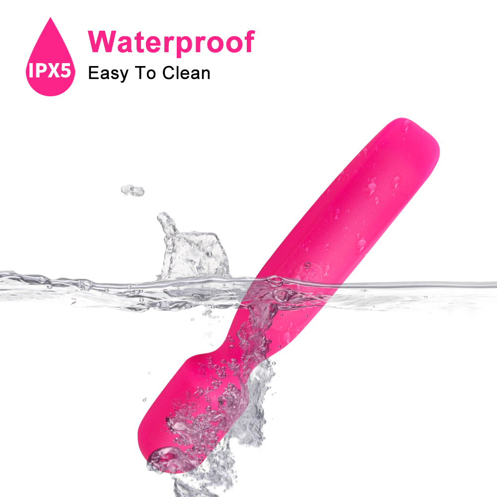 Masseur &agrave; baguette en silicone rechargeable