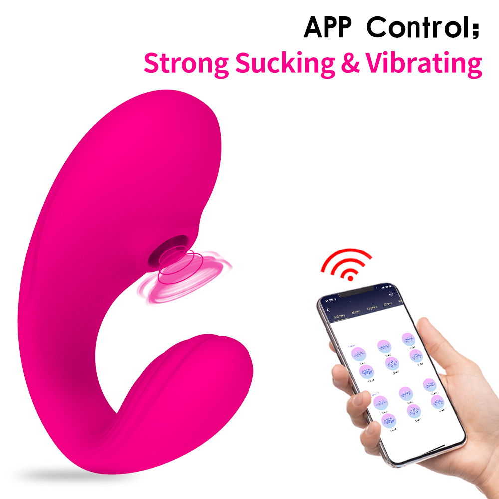 Vibromasseur couple portable avec succion