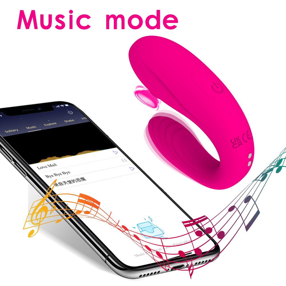 Vibromasseur couple portable avec succion