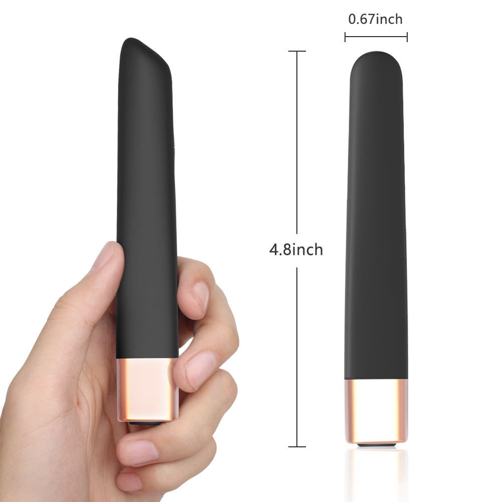 Vibrateur de balle en silicone rechargeable mince