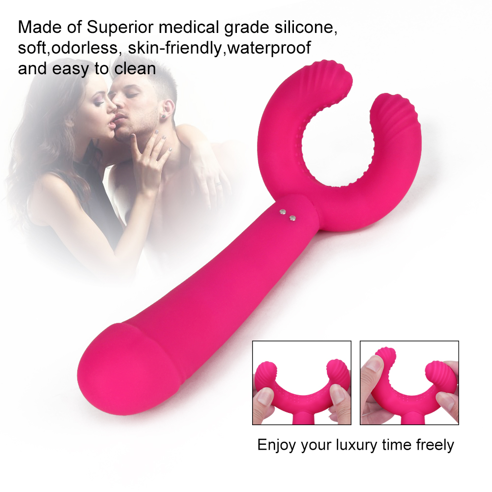 Masseur vibrant rechargeable en silicone
