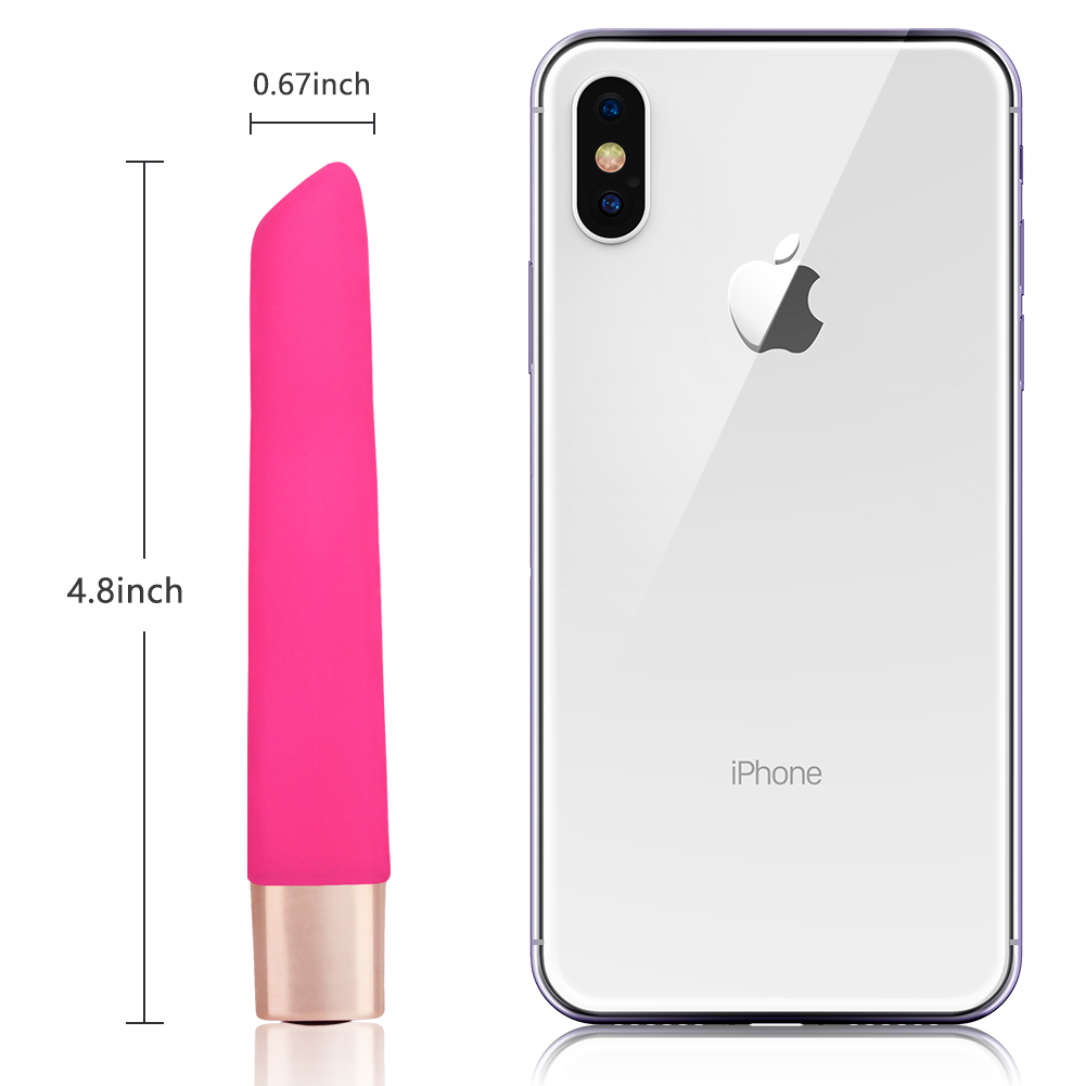 Vibrateur de balle en silicone rechargeable mince