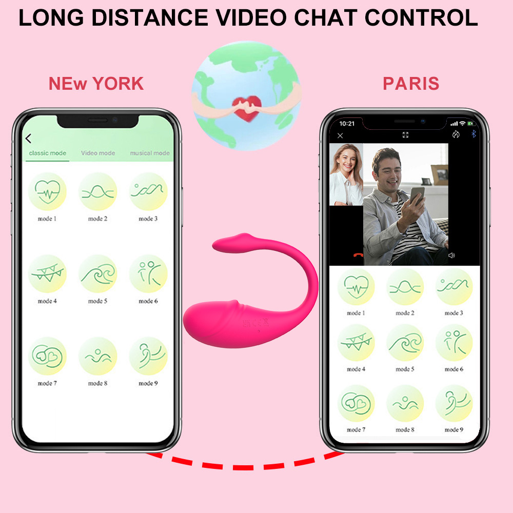 Oeuf vibrant portable intelligent