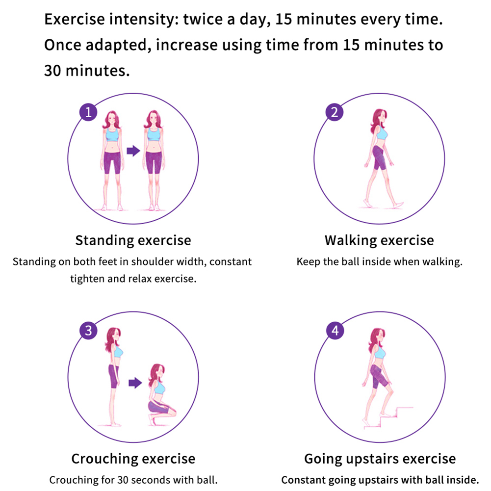 Ensemble de ballons d'exercice Kegel