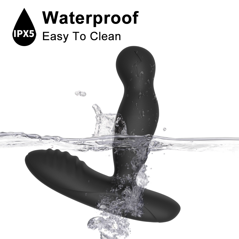 Masseur de prostate rotatif &agrave; choc &eacute;lectrique avec t&eacute;l&eacute;commande