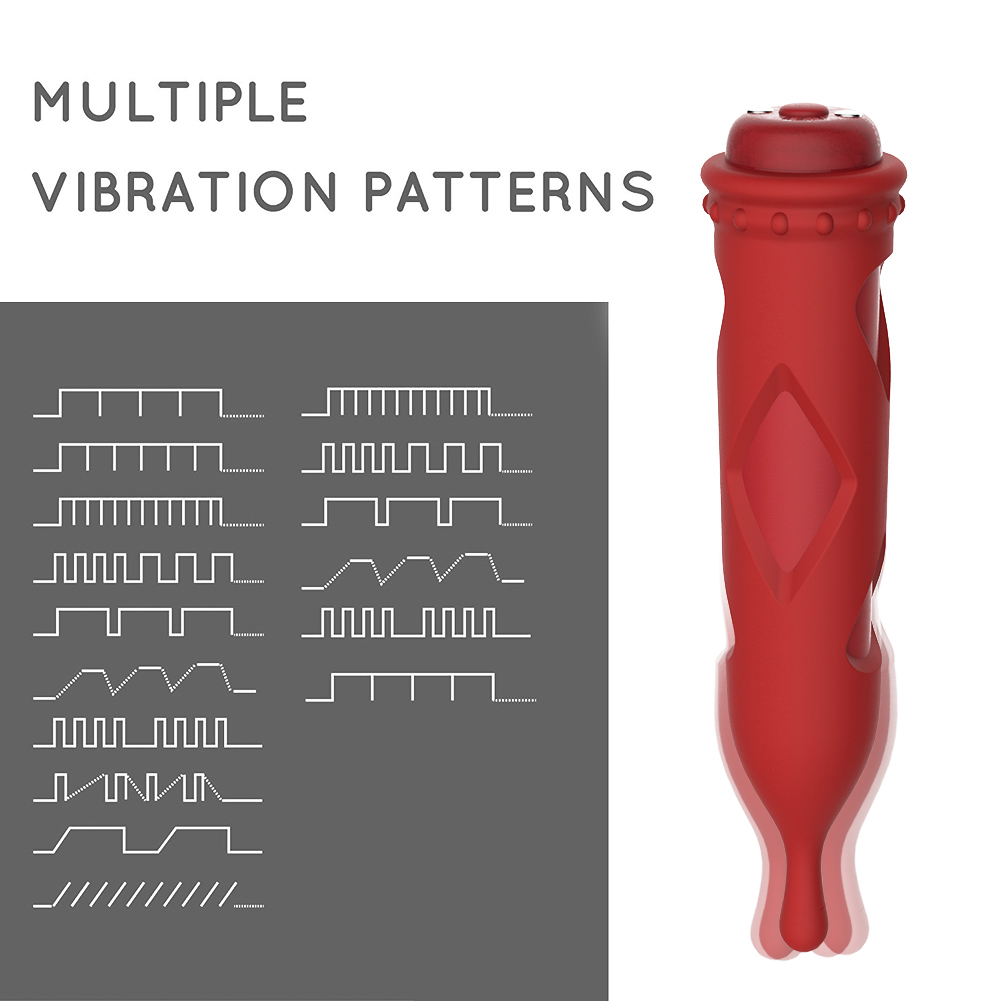 Masseur &agrave; balles en silicone textur&eacute; 2 en 1