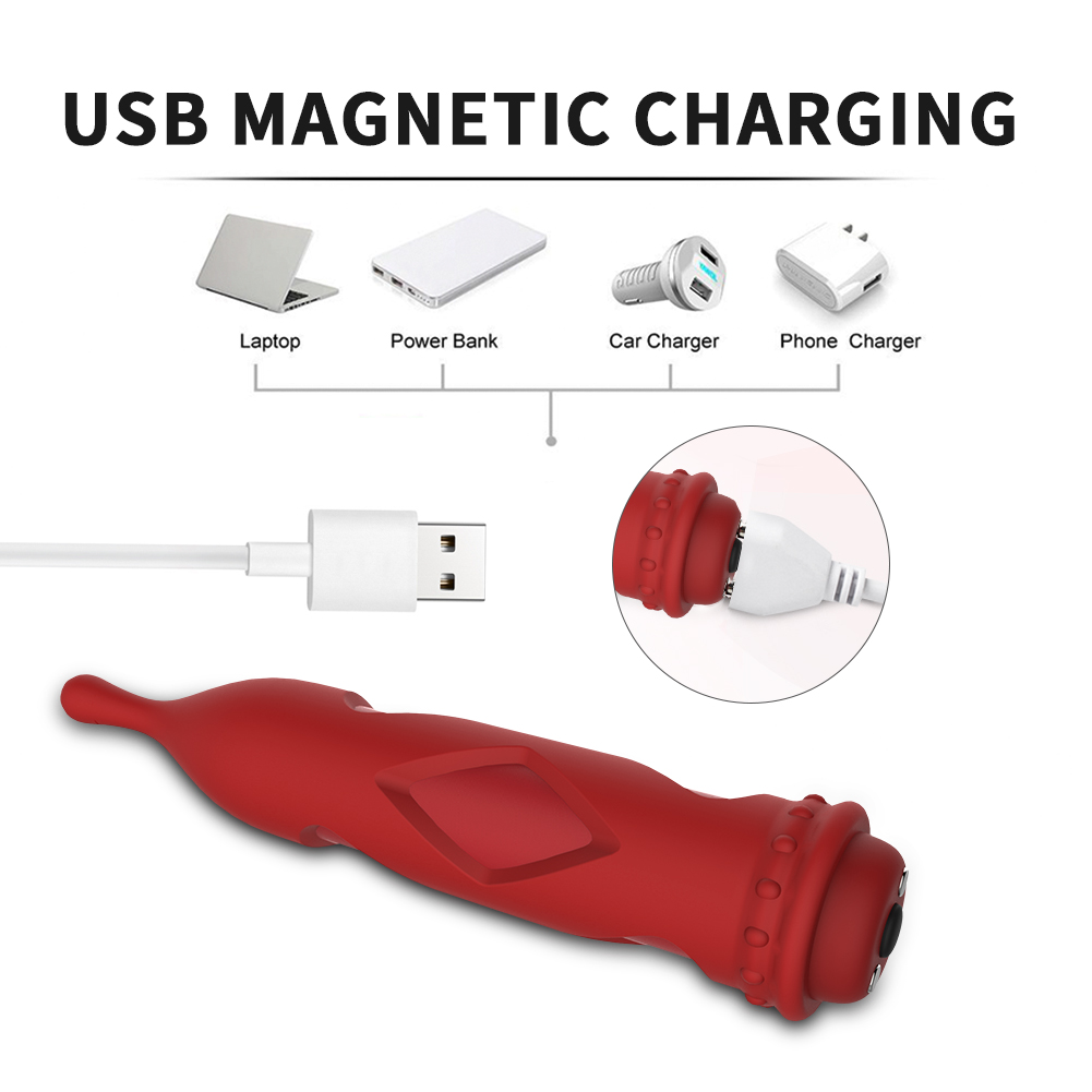 Masseur &agrave; balles en silicone textur&eacute; 2 en 1