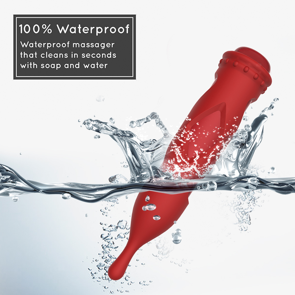 Masseur &agrave; balles en silicone textur&eacute; 2 en 1