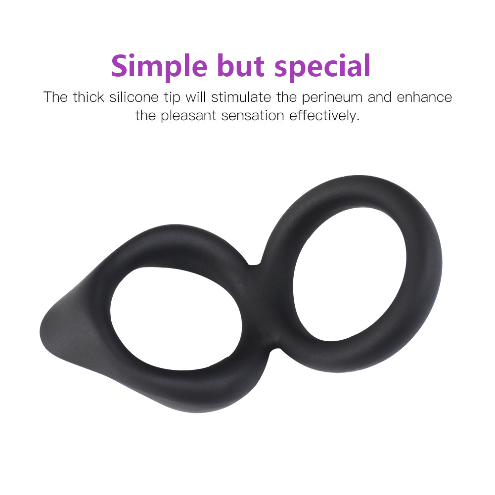 Anneaux de p&eacute;nis en silicone &agrave; double retard