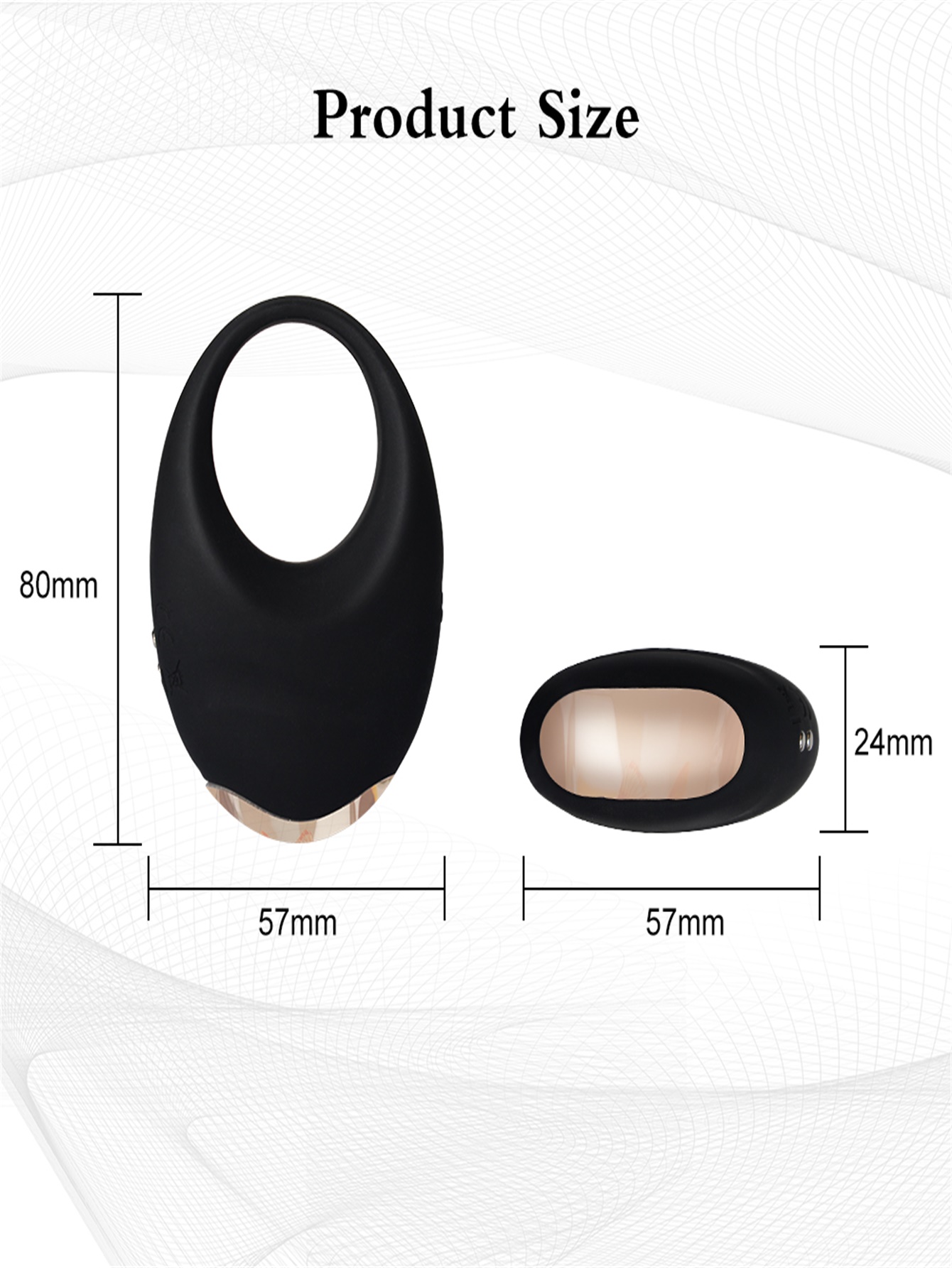 Vibrateur vibrant de p&eacute;nis d'anneau de p&eacute;nis pour l'homme et le couple