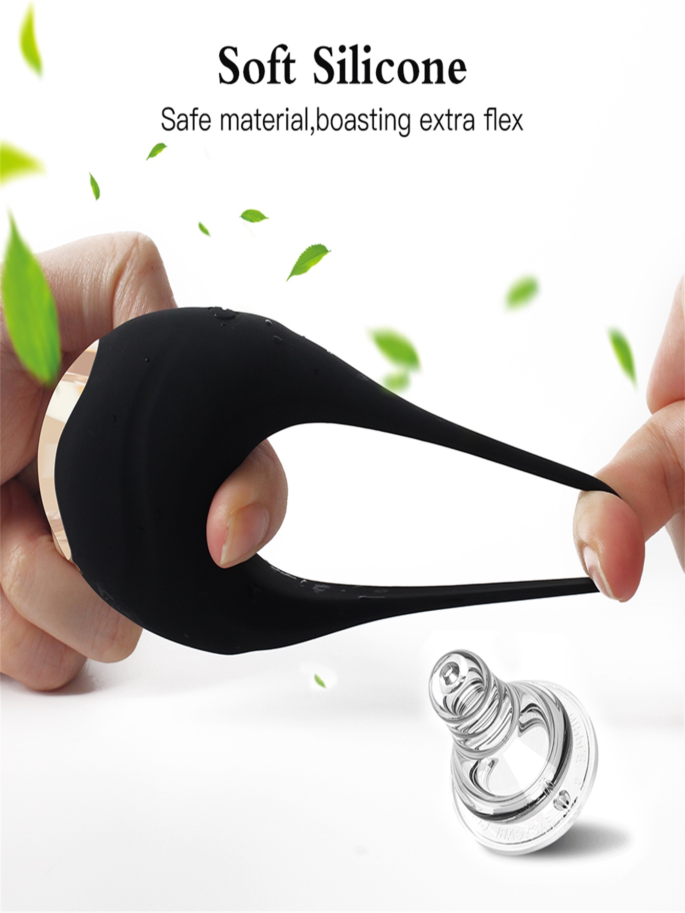 Vibrateur vibrant de p&eacute;nis d'anneau de p&eacute;nis pour l'homme et le couple