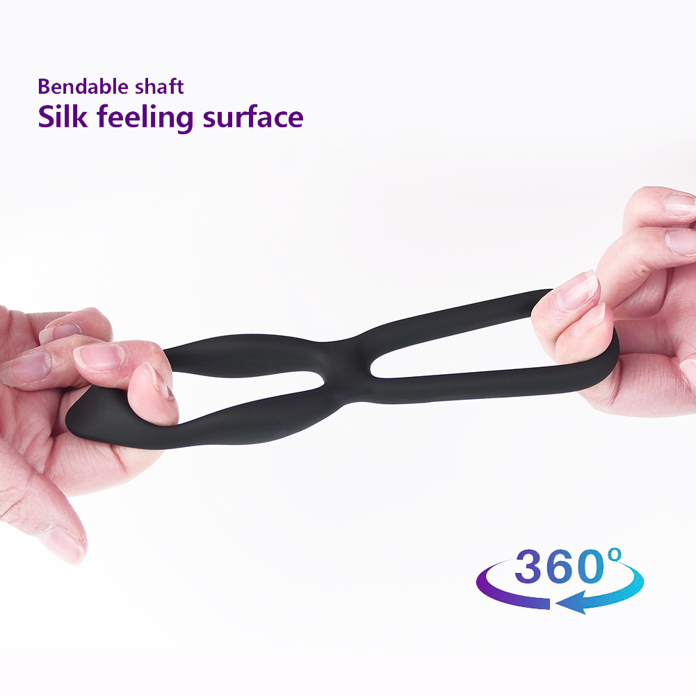 Anneaux de p&eacute;nis en silicone &agrave; double retard